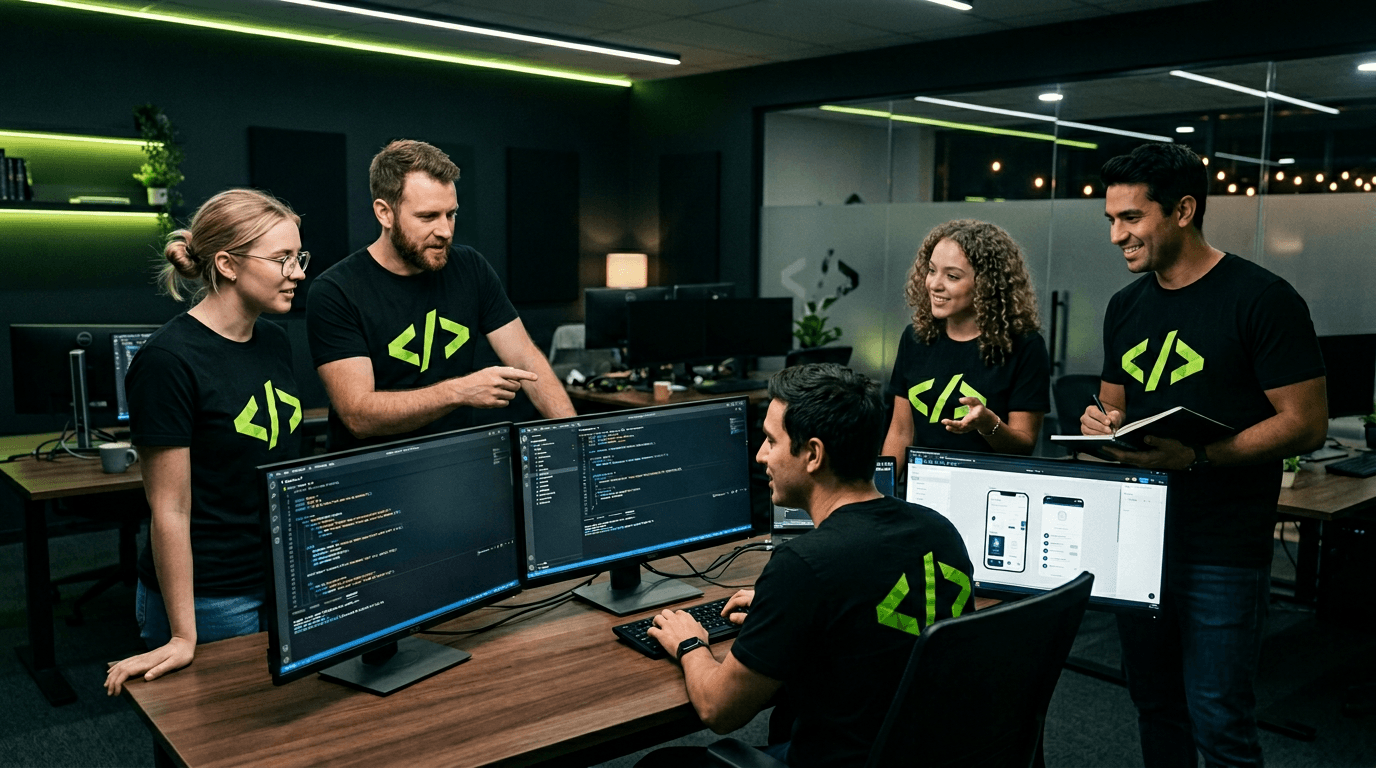 Equipo Pentacode trabajando